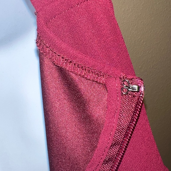 Lulus Women’s Air of Romance Deep Wine Burgundy Maxi Halter Chiffon Dress SZ M - Picture 10 of 13